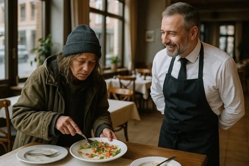 Amikor a személyzet az asztalokról összegyűjtötte a maradékokat, egy borzalmas titokra bukkantam