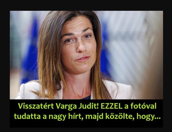 Varga Judit visszatért! Ezzel a fotóval jelentette be a nagy hírt – de utána azt is elárulta, hogy…
