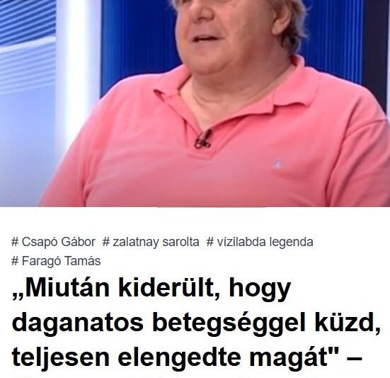 Miután kiderült a betegsége, teljesen elengedte magát” – ma lenne 75 éves Csapó Gábor, a pólókirály