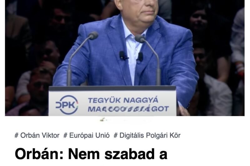 Orbán: „Nem szabad a Nyugatot másolni, különben mi is vesztő pályára kerülünk”
