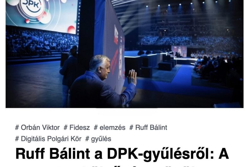 Ruff Bálint a DPK-gyűlésről: „Hiányzott a korábban létező fideszes lélek”