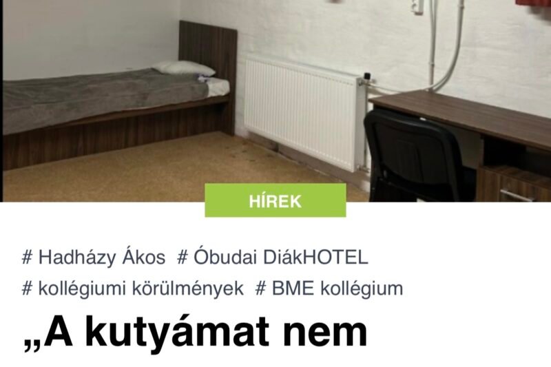 Furcsa helyzet Óbudán: pincébe költöztetik a kollégistákat – „A kutyámat nem hagynám így élni”