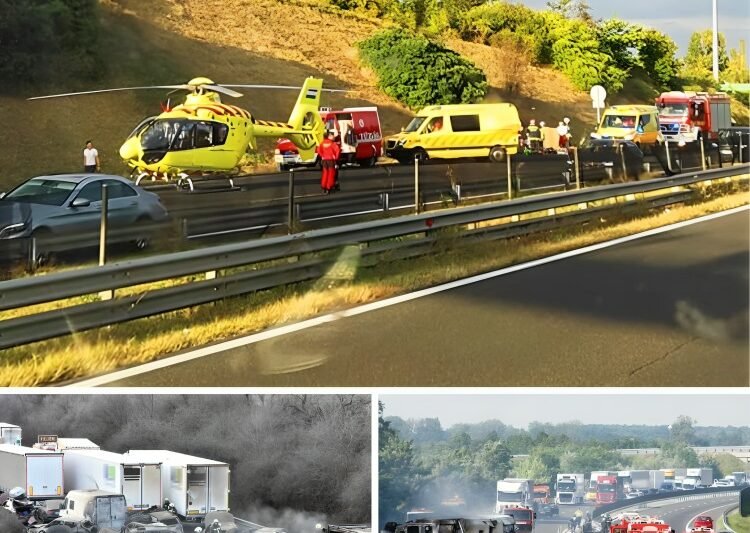 🚗 Súlyos baleset az autópályán! Közel 5 kilométeres torlódás alakult ki – az áthaladási idő körülbelül 30 perc.