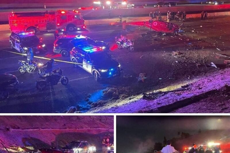 🚨 Katasztrófa a sztrádán! Mentőhelikopter kényszerleszállást hajtott végre az autópályán – a helyszínen hatalmas volt a felfordulás, az életmentés perceken múlt.