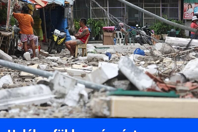 Tragédia a Fülöp-szigeteken: a földrengés után újabb katasztrófák fenyegetnek!