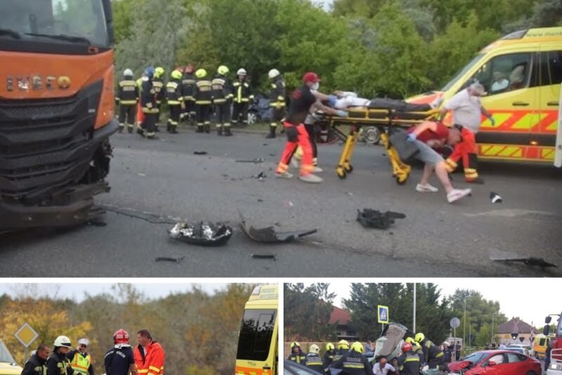 Dráma az M0-án: négy autó egymásnak rohant, a helyszínt ellepték a mentők és tűzoltók!