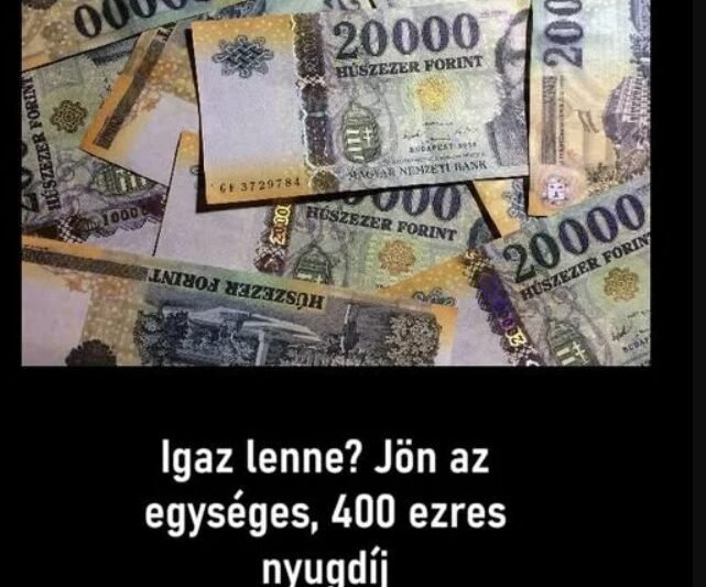 💥 „ROBBANT A HÍR! ITT a hivatalos bejelentés: jön az egységes, 400 ezres nyugdíj! Most végre kiderültek a pontos részletek, sok nyugdíjas álmai valóra válhatnak – részletek lent a hozzászólásoknál!”