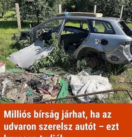 ⚠️ „Csak pár alkatrész a kertben” – és már jöhet a több százezres bírság! 👉 Részletek a kommentekben