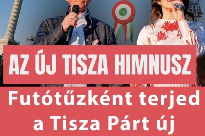 Új Tisza Párt-himnusz jelent meg, amely néhány nap alatt közel egymillió megtekintést ért el az online platformokon