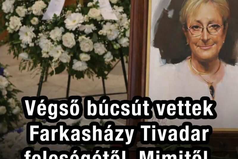 Eltemették Farkasházy Tivadar feleségét, Mimit – megható búcsúra került sor