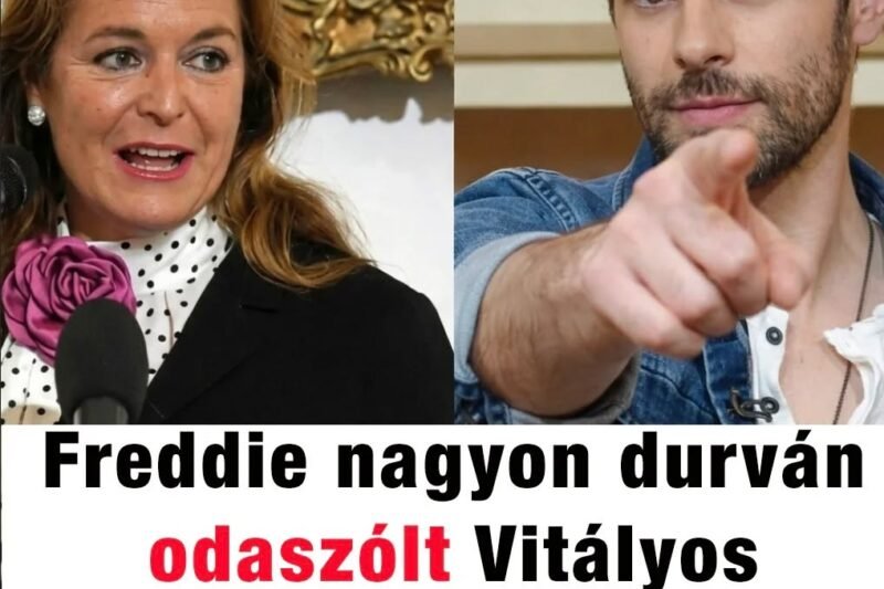 Freddie megszólalása Vitályos Eszterrel kapcsolatban nagy visszhangot váltott ki az online térben