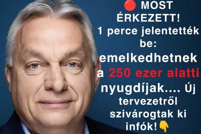 🔴 FRISS! Fordulat jöhet az alacsony nyugdíjaknál! Új lépés készül a 250 ezer Ft alatti ellátások ügyében 👇  👉 A részletek az első kommentben olvashatók!