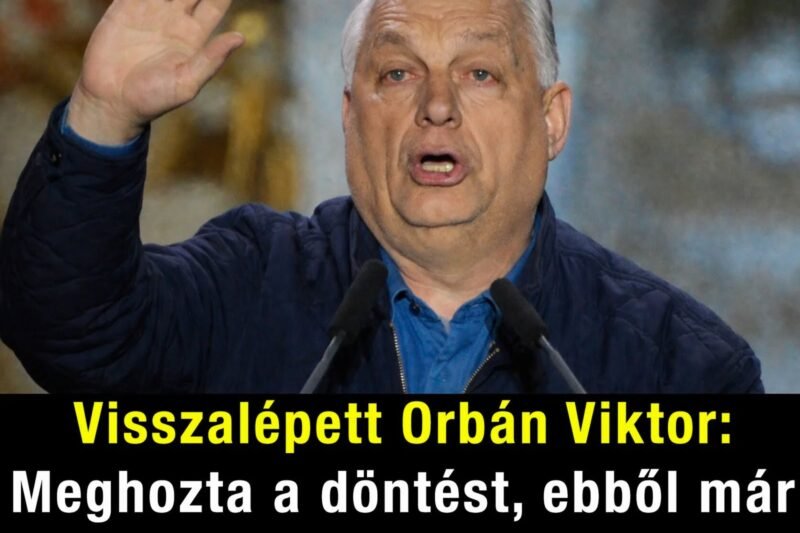 Orbán Viktor döntést hozott, amely szerint visszalépett egy korábbi vállalásától vagy tervétől